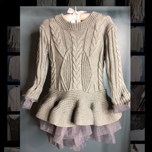 Cable knit dress